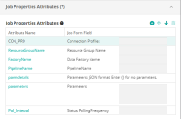 Job Properties attributes