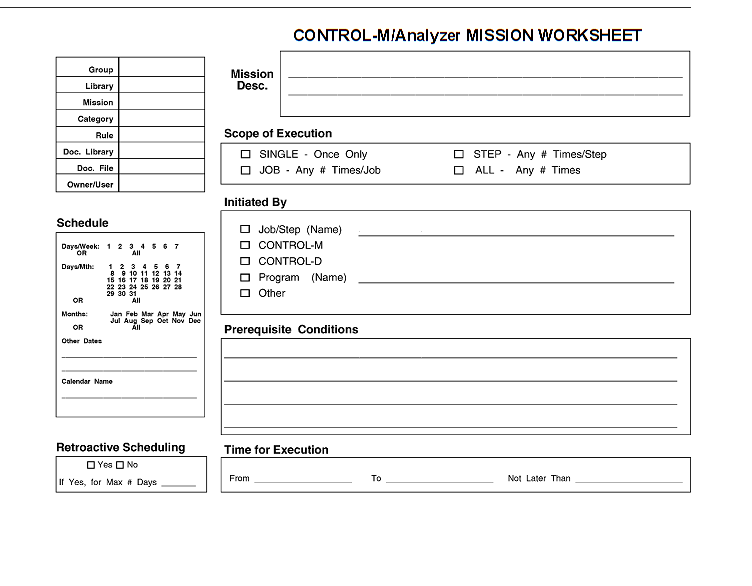 Mission Worksheet
