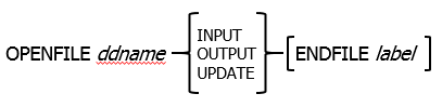 OPENFILE